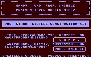 C64 GameBase Gianna-Sisters_Construction-Kit,_Das (Public_Domain) 1989
