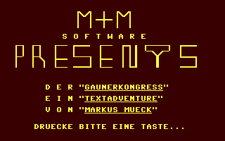 C64 GameBase Gangsterkongreß,_Der M+M_Software