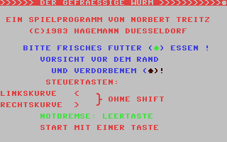 C64 GameBase Gefrässige_Wurm,_Der Lehrmittelverlag_Hagemann 1984