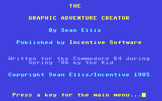C64 GameBase GAC_-_The_Graphic_Adventure_Creator Incentive_Software 1986