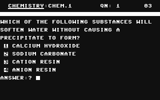 C64 GameBase GCE'O'Level_-_Chemistry Ivan_Berg_Software_Ltd. 1983