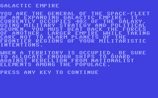 C64 GameBase Galactic_Empire Interface_Publications 1984