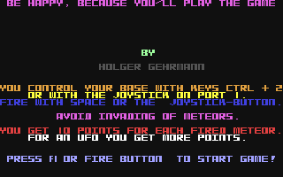 C64 GameBase Galactic_Meteors HG-Software 1983