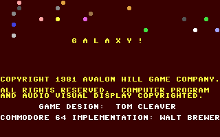 C64 GameBase Galaxy! Avalon_Hill_Microcomputer_Games,_Inc. 1983