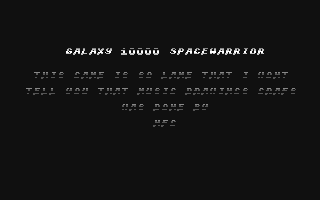 C64 GameBase Galaxy_10000_Spacewarrior (Created_with_SEUCK) 1989