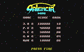 C64 GameBase Galencia_Mini THEC64 2018