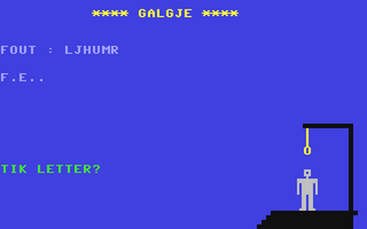C64 GameBase Galgje Dogsoft 1984