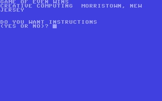C64 GameBase Game_of_Even_Wins Creative_Computing 1978