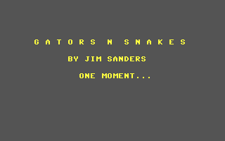 C64 GameBase Gators_N_Snakes Ahoy!/Ion_International,_Inc. 1985