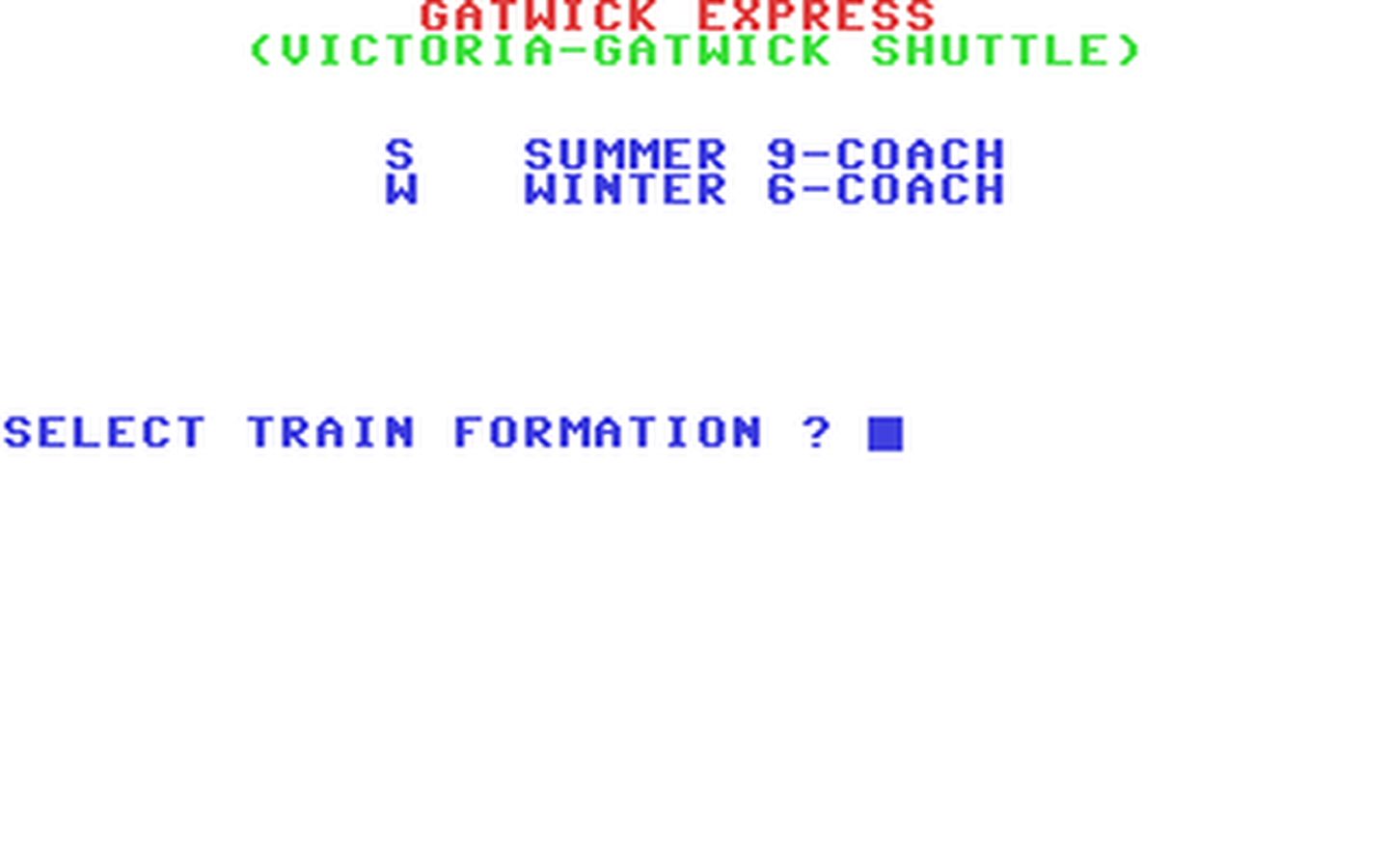 C64 GameBase Gatwick_Express Dee-Kay_Systems 1986