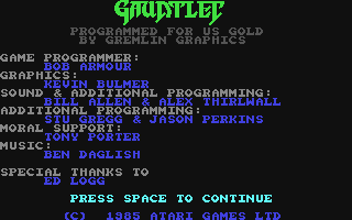 C64 GameBase Gauntlet US_Gold 1986