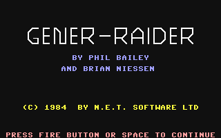 C64 GameBase Gener-Raider NET_Software_Ltd. 1984