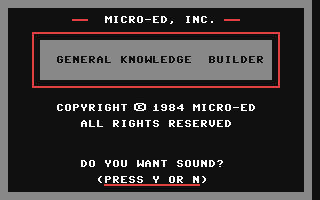 C64 GameBase General_Knowledge_Builder Micro-Ed,_Inc. 1984