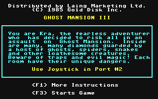 C64 GameBase Ghost_Mansion_III Laing_Marketing_Ltd./Gold_Disk,_Inc. 1985