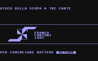 C64 GameBase Gioco_della_Scopa_a_Tre_Carte 1985
