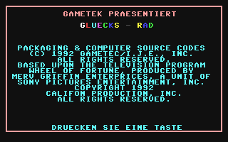 C64 GameBase Glücks-Rad_II GameTek 1992
