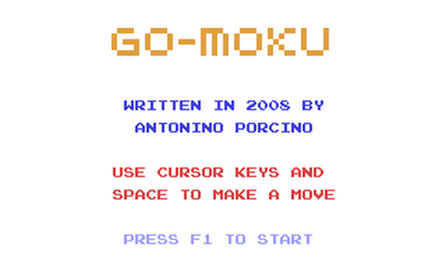 C64 GameBase Go-Moku (Public_Domain) 2008