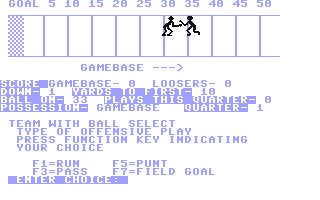 C64 GameBase Goal_to_Go! Datamost,_Inc. 1984