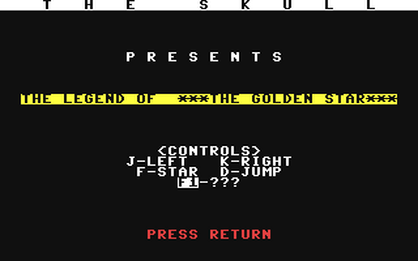 C64 GameBase Golden_Star_1_-_The_Legend_of_the_Golden_Star (Public_Domain)