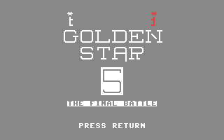 C64 GameBase Golden_Star_5_-_The_Final_Battle (Public_Domain)