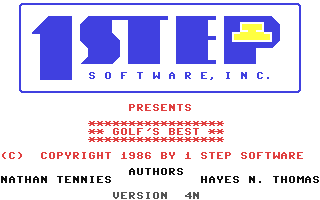 C64 GameBase Golf's_Best_-_Pinehurst_2 1_Step_Software,_Inc. 1987