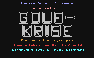 C64 GameBase Golf-Krise Multisoft 1989