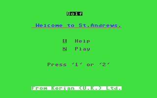 C64 GameBase Golf_-_St._Andrews Kerian_UK_Ltd. 1984