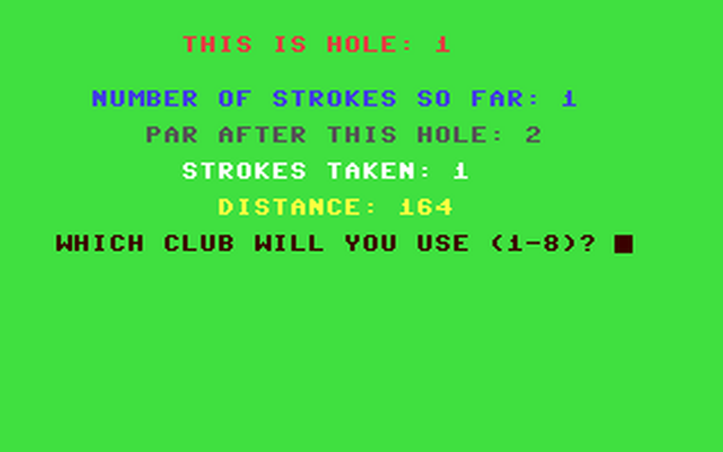 C64 GameBase Golf_64_Style Interface_Publications 1983
