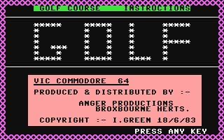 C64 GameBase Golf Anger_Productions 1983
