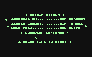 C64 GameBase Gothik_Attack Champion_Software 1994