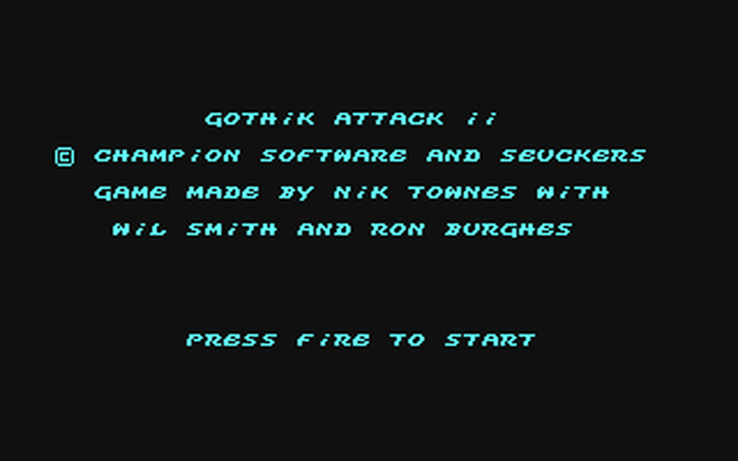 C64 GameBase Gothik_Attack_II Champion_Software 1994