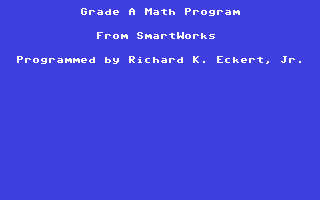 C64 GameBase Grade_A_Math_-_Addition_&_Subtraction SmartWorks 1989