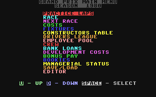 C64 GameBase Grand_Prix D&H_Games 1990