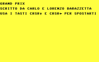 C64 GameBase Grand_Prix Systems_Editoriale_s.r.l. 1986