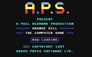 C64 GameBase Grange_Hill Argus_Press_Software_(APS) 1987