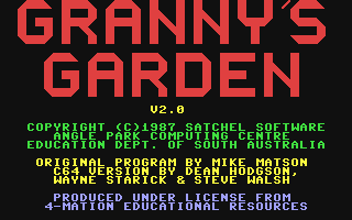 C64 GameBase Granny's_Garden Satchel_Software 1987