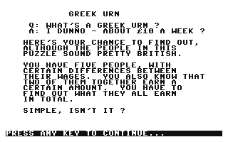 C64 GameBase Greek_Urn Guild_Publishing/Newtech_Publishing_Ltd. 1984
