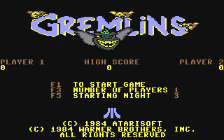 C64 GameBase Gremlins Atari,_Inc. 1984