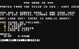C64 GameBase Grub_20 (Not_Published) 2020