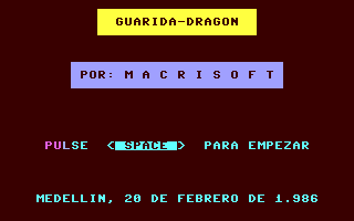 C64 GameBase Guardia-Dragon Macrisoft 1986