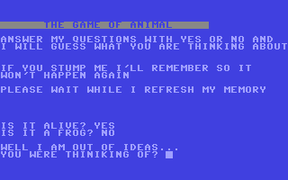 C64 GameBase Guess_What?_-_The_Game_of_Animal Loadstar/Softalk_Production 1984