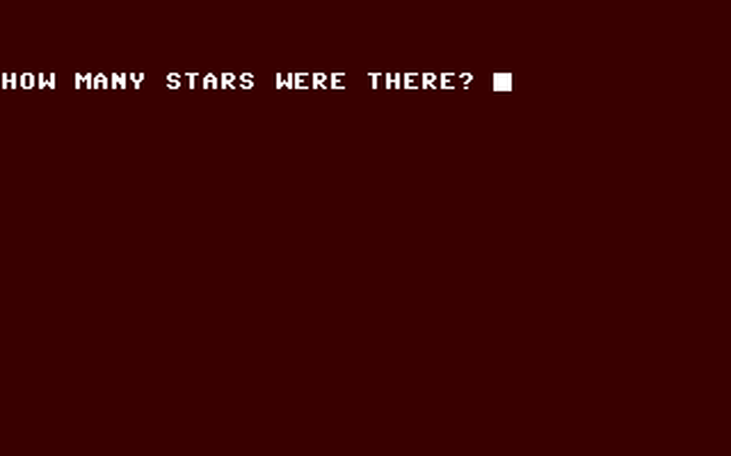 C64 GameBase Guess_the_Number_of_Stars Jack-A-Lantern_Software 1986