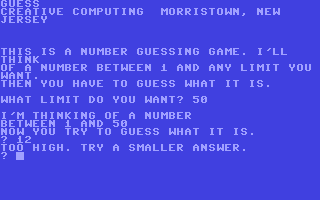 C64 GameBase Guess Creative_Computing 1978