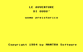 C64 GameBase Gugu_l'Uomo_Preistorico Mantra_Software 1984