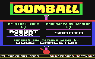 C64 GameBase Gumball Broderbund 1983