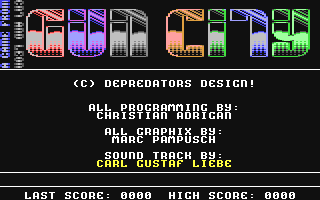 C64 GameBase Gun_City Depredators_Design 1992