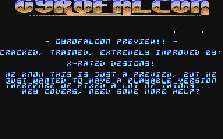 C64 GameBase Gyrofalcon_[Preview] [Electric_Boys_Entertainment_Software_(EBES)] 1991