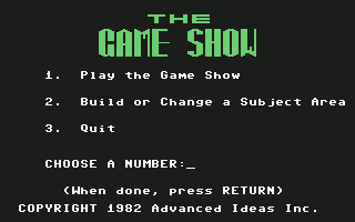 C64 GameBase Game_Show,_The Advanced_Ideas,_Inc. 1984