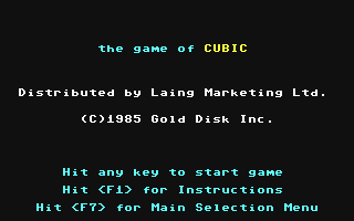 C64 GameBase Game_of_CUBIC,_The Gold_Disk,_Inc. 1985
