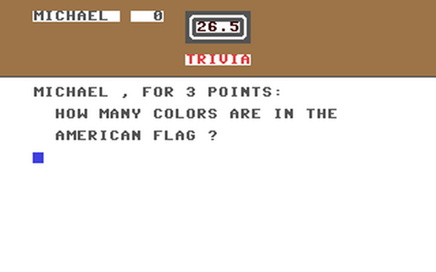 C64 GameBase Game_of_Trivia,_The_-_Children's_Trivia Cymbal_Software,_Inc. 1984